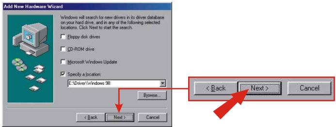 TRENDNET TEW-2K1 - Select Specify a location, and click Browse. - 3