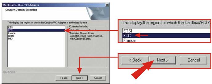 TRENDNET TEW-2K1 - Select the region and click Next. - 1