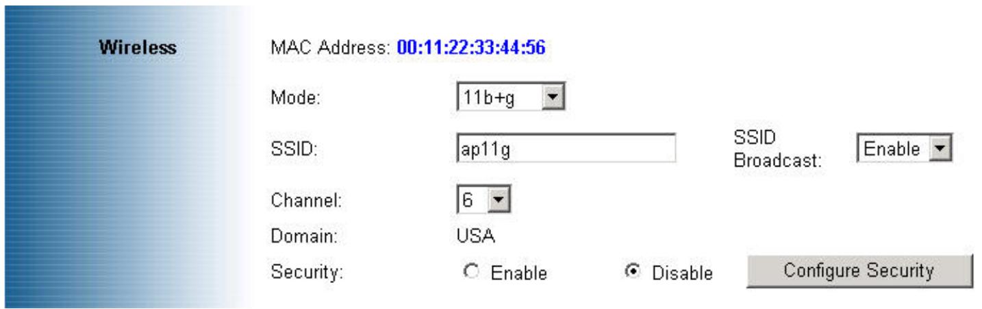 TRENDNET TEW-413APBO - Wireless Settings - 1