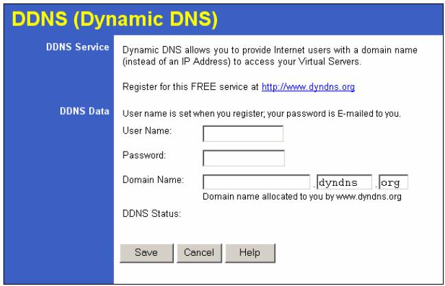 TRENDNET TEW-431BRP - Dynamic DNS Screen - 1
