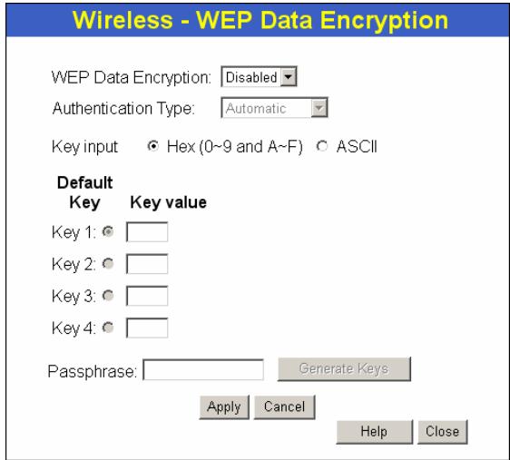 TRENDNET TEW-431BRP - WEP Screen - 1