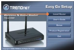 TRENDNET TEW-632BRP - Installation du routeur - 1