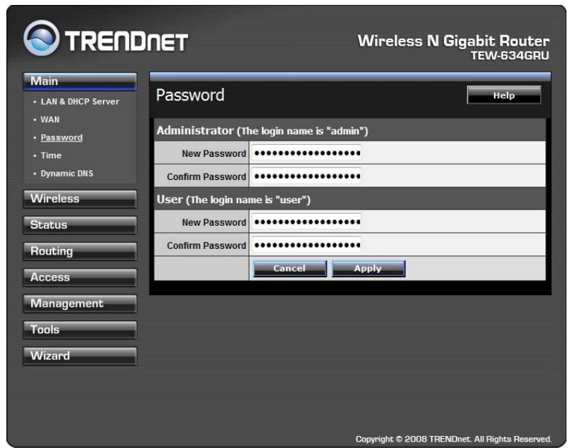 TRENDNET TEW-634GRU - Password - 1
