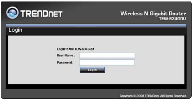 TRENDNET TEW-634GRU - Using the Web Browser - 1