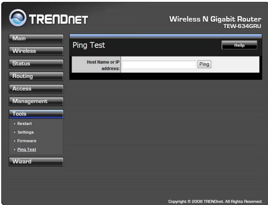 TRENDNET TEW-634GRU - Ping Test - 1