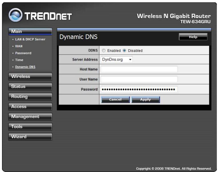 TRENDNET TEW-634GRU - Dynamic DNS - 1