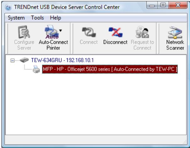 TRENDNET TEW-634GRU - Auto Connect Printer - 1