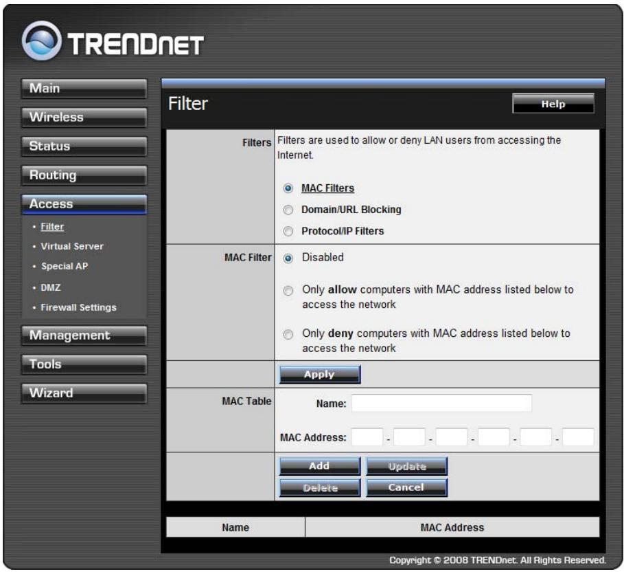 TRENDNET TEW-634GRU - Filters - 1