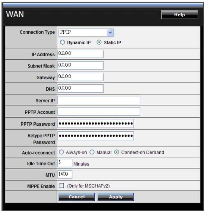 TRENDNET TEW-651BR - PPTP/L2TP with Static IP - 1