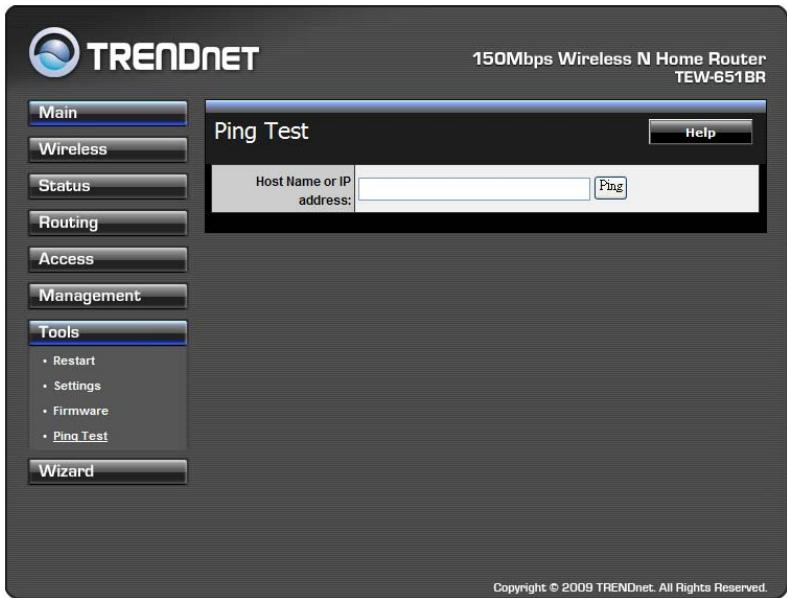 TRENDNET TEW-651BR - Ping Test - 1