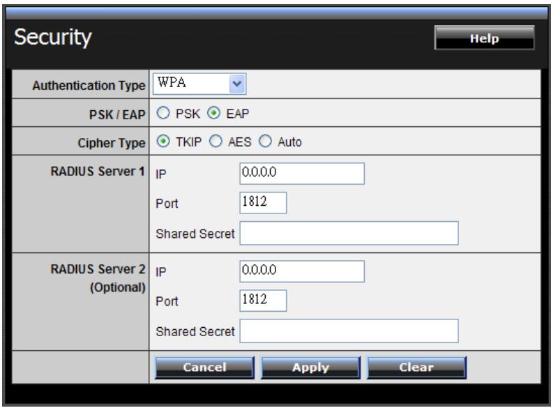 TRENDNET TEW-651BR - WPA/WPA2/WPA-Auto Security with EAP - 1