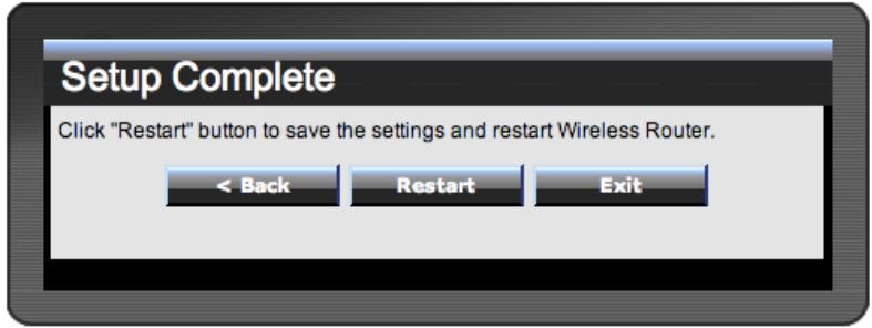 TRENDNET TEW-651BR - Step 6: Setup completed - 1