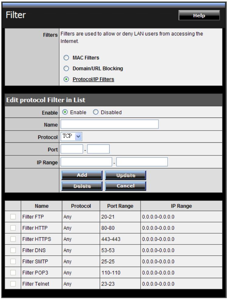 TRENDNET TEW-651BR - Protocol/IP Filters - 1