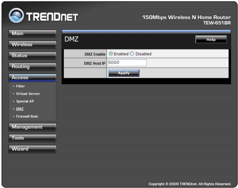 TRENDNET TEW-651BR - DMZ - 1