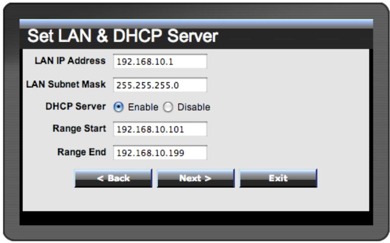TRENDNET TEW-651BR - Step 3: Set LAN connection and DHCP server - 1