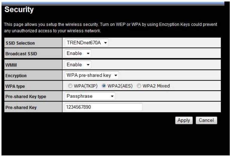 TRENDNET TEW-670AP - Security - 1