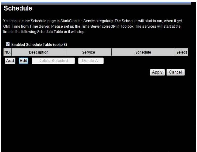 TRENDNET TEW-670AP - Schedule - 1