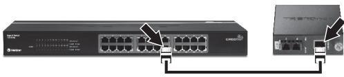 TRENDNET TFC-1000S40D3 - Installation de 2 convertisseurs fibre autonomies - 1