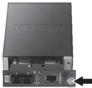 TRENDNET TFC-110S15 - Installation d'un convertisseur fibre dans un châssis - 2