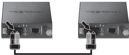 TRENDNET TFC-110S15 - Installation de 2 convertisseurs fibre autonomes - 2