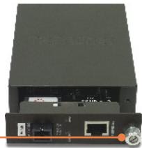 TRENDNET TFC-110S30I - Installation d'un convertisseur fibre dans un chassis - 2