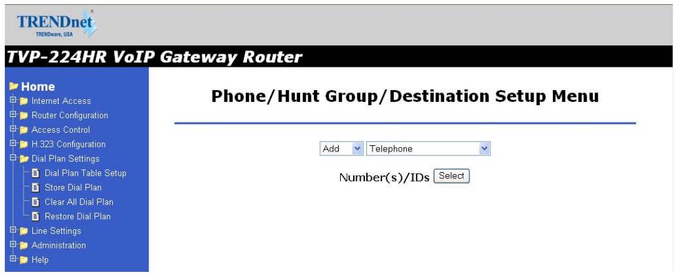 TRENDNET TVP-224HR - Dial Plan Setup - 1