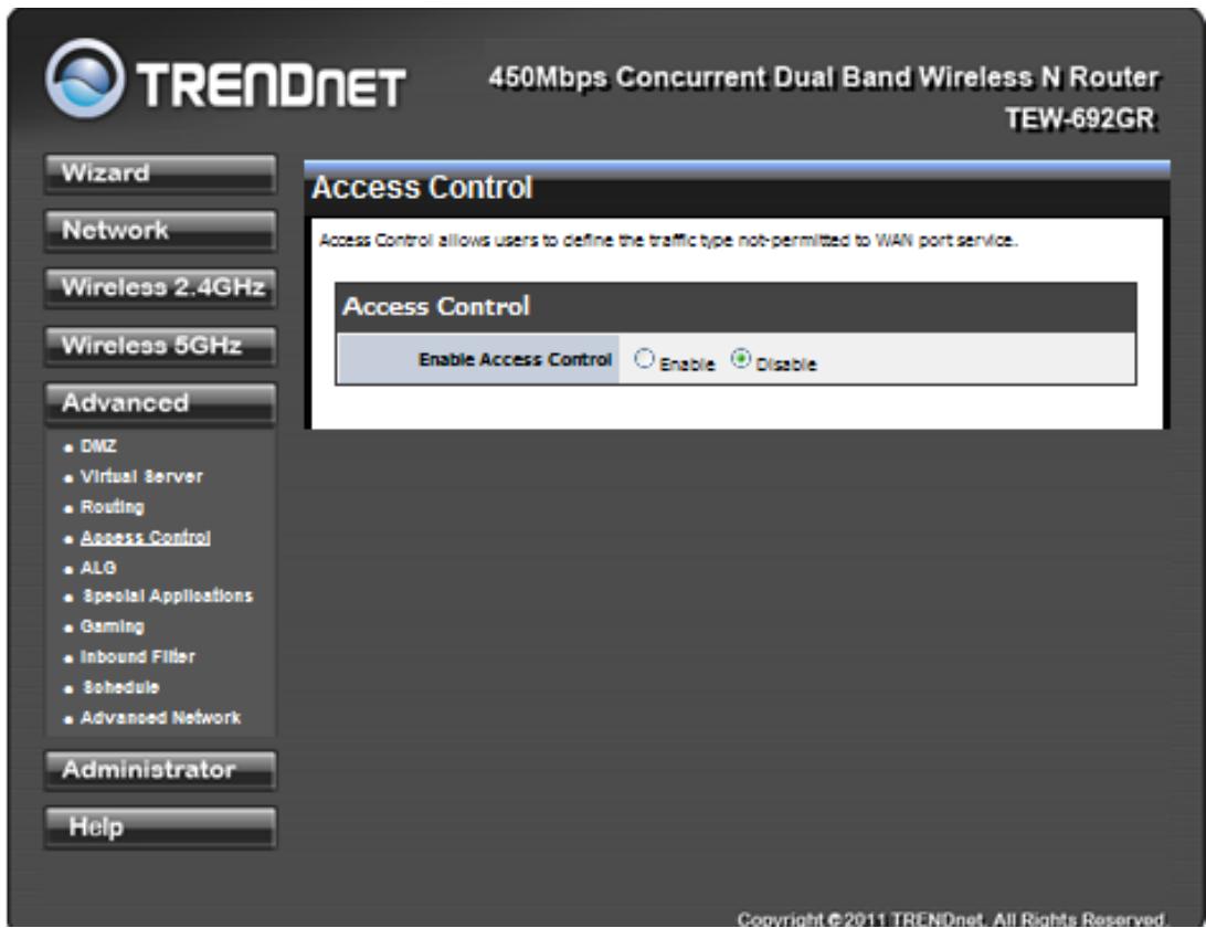 TRENDNET TEW-692GR - ACCESS CONTROL - 1