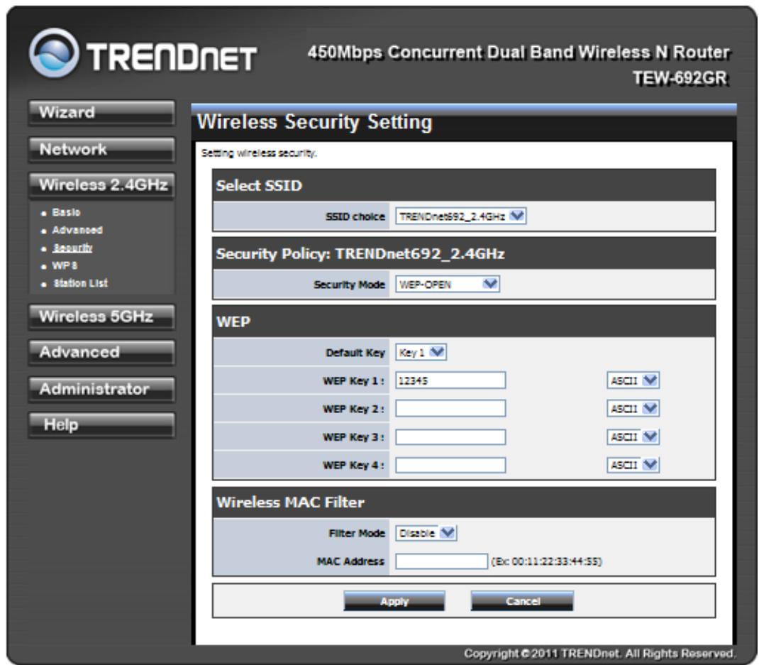 TRENDNET TEW-692GR - SECURITY - 1