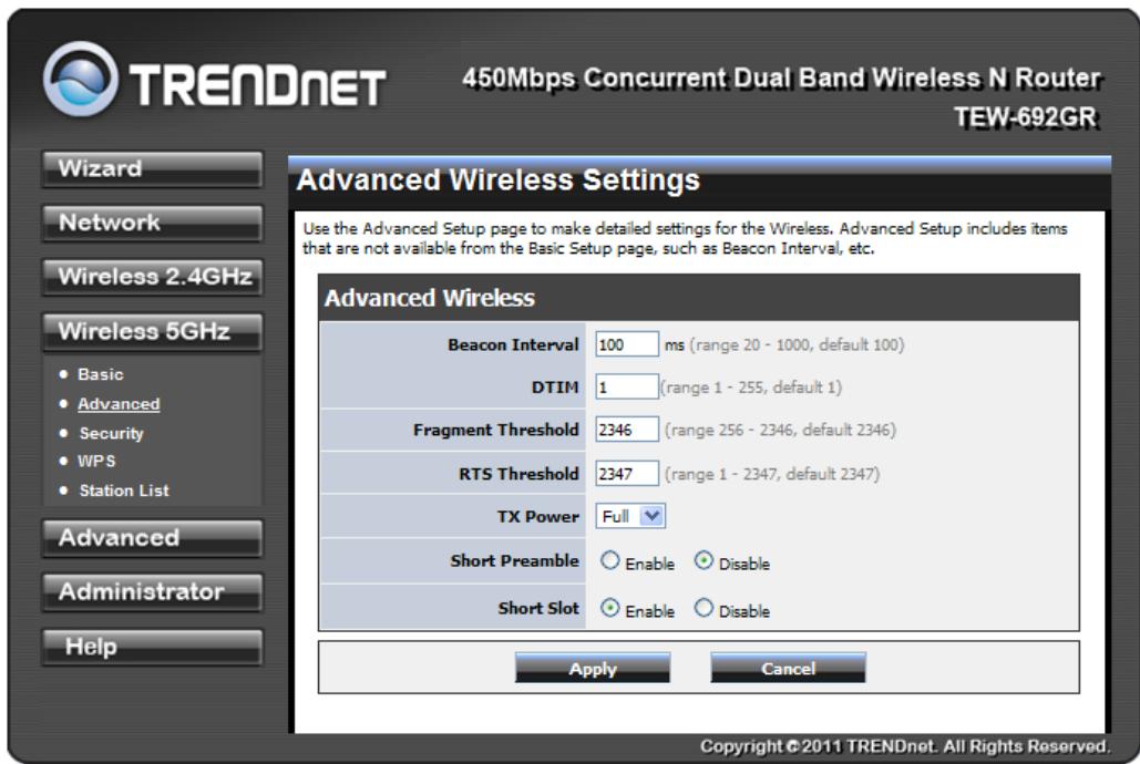 TRENDNET TEW-692GR - Wireless Mode options: - 1