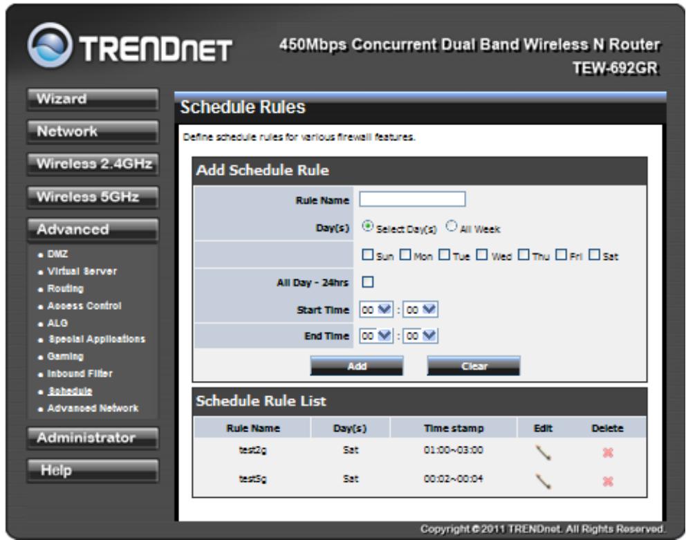 TRENDNET TEW-692GR - Add/Edit Port Trigger Rule - 3