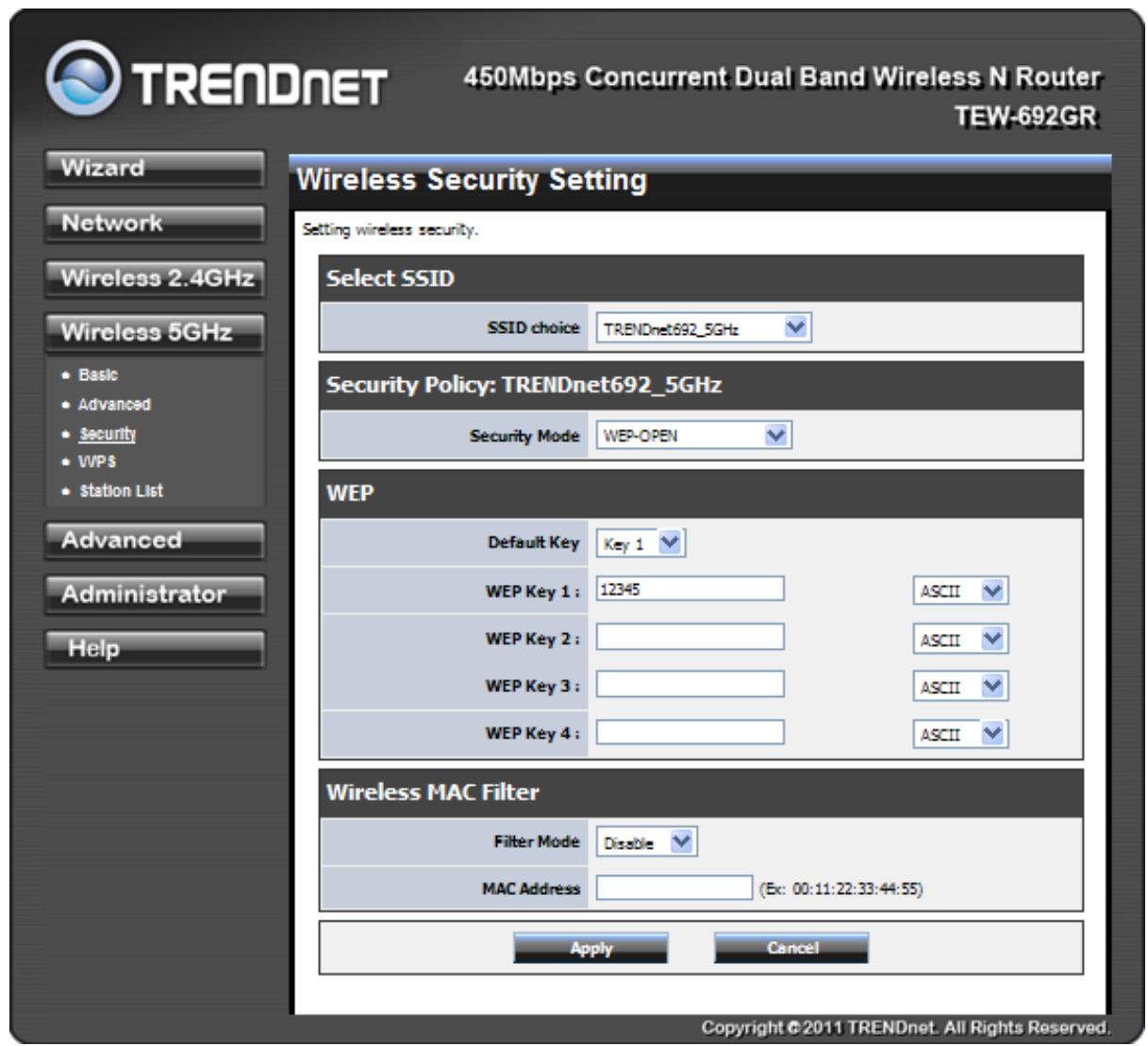 TRENDNET TEW-692GR - SECURITY - 1