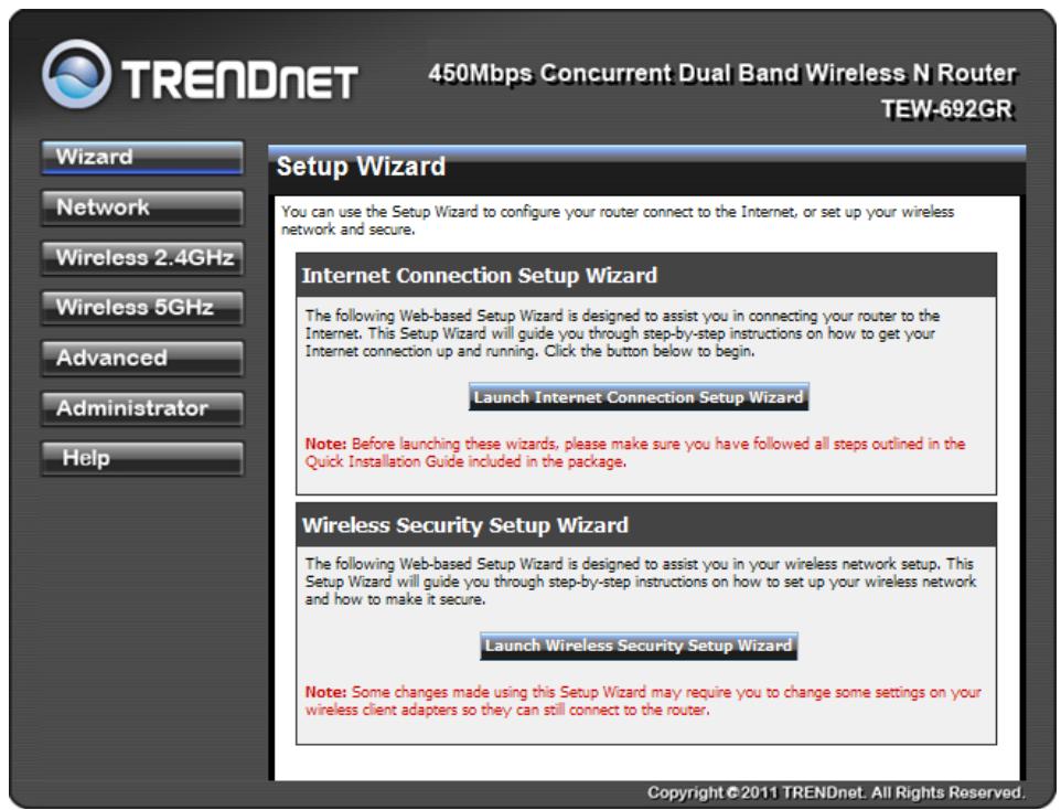 TRENDNET TEW-692GR - Setup Wizard - 1