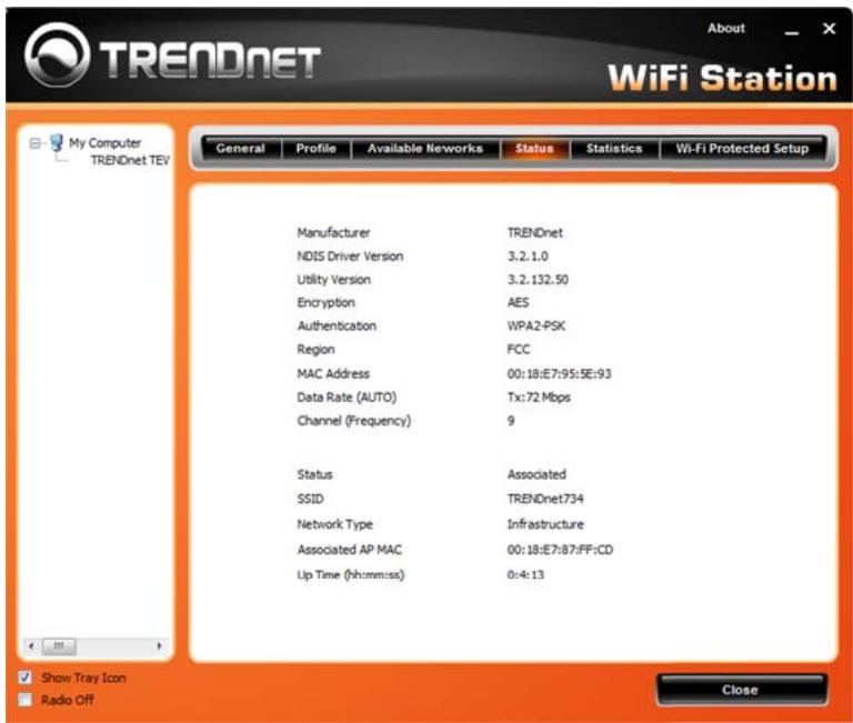 TRENDNET TEW-703PIL - Status - 1