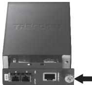 TRENDNET TFC-1000MGA - Installation d'un convertisseur fibre dans un châssis - 2