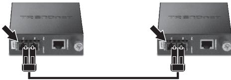 TRENDNET TFC-1000MGA - Installation de 2 convertisseurs fibre autonomies - 2