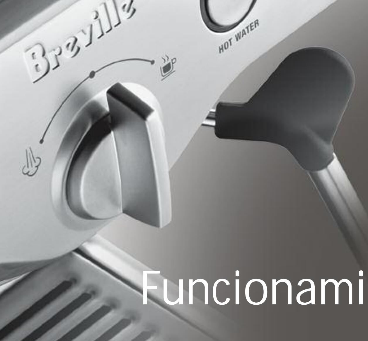 BREVILLE 800ESXL - ANTES DE USAR LA MAQUINA POR PRIMERA Vez: - 1
