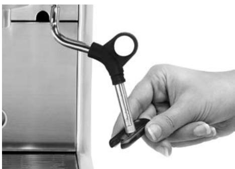 BREVILLE BES820XL - NETTOYER LA TIGE À VAPEUR ET L'ACCESSOIRE À MOUSSAGE - 1