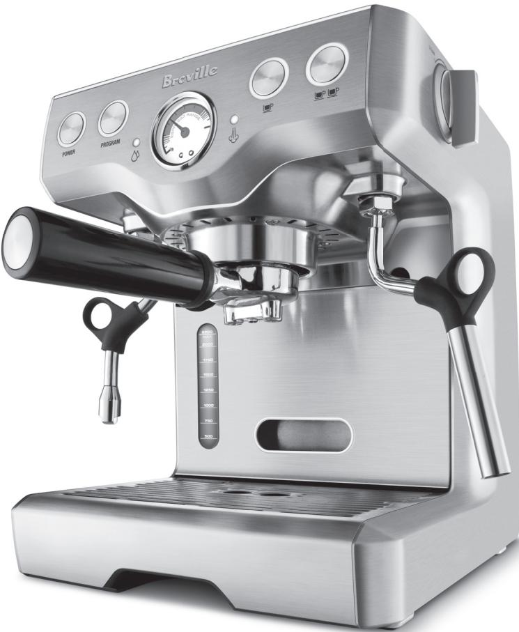 BREVILLE DIE-CAST PROGRAMMABLE ESPRESSO MACHINE - TABLE des matières - 1