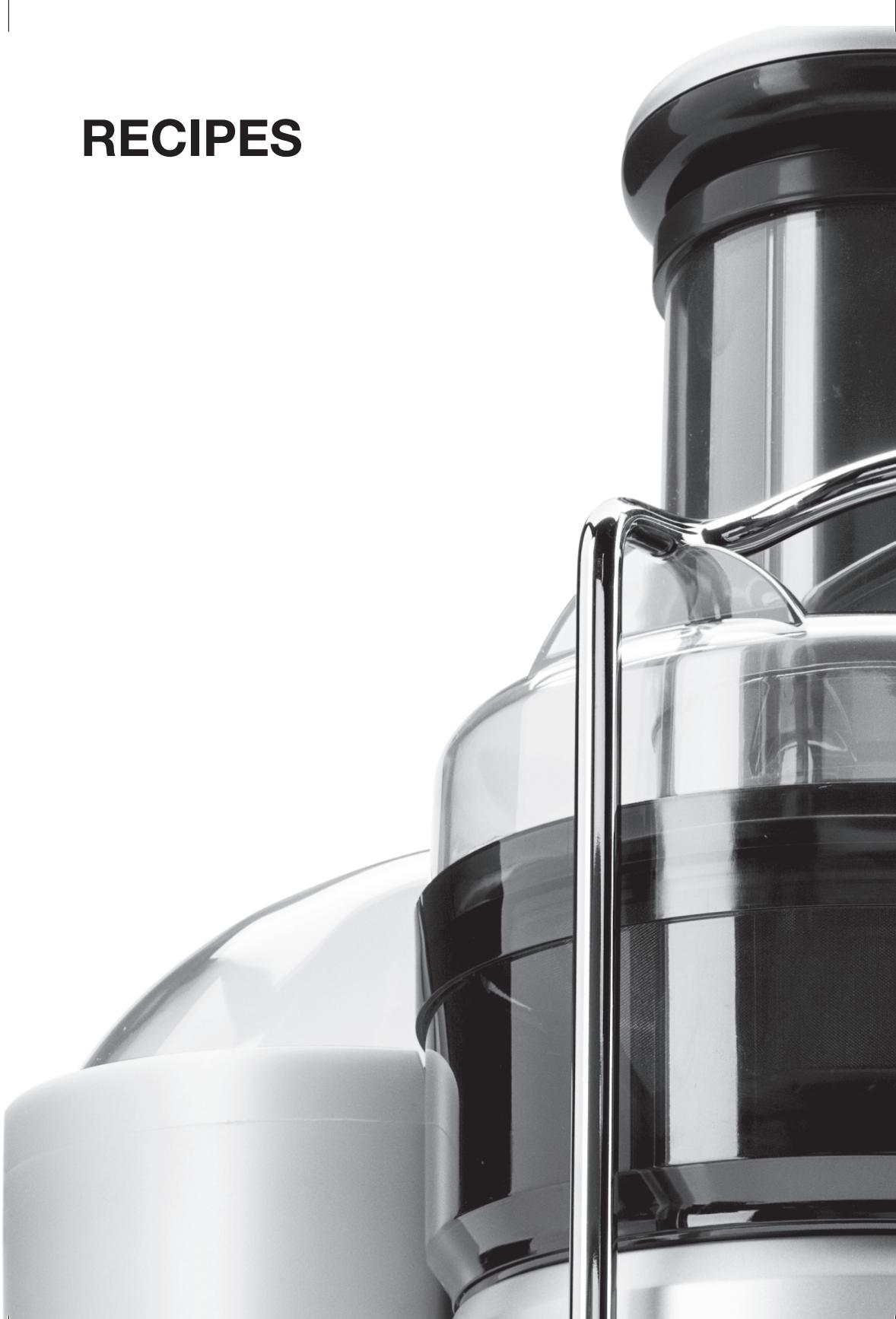 BREVILLE JUICE FOUNTAIN PLUS - RECIPES - 1