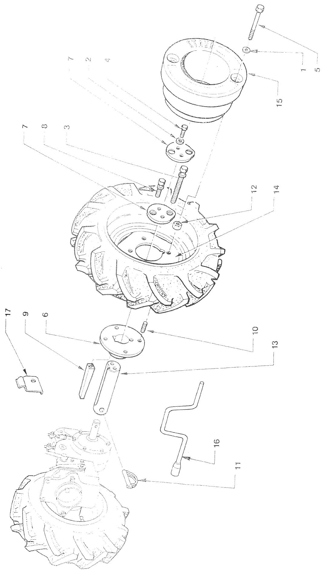 STAUB MOTOCULTEUR 6000 - ROUES 5.0-10 pour 6000 - 1