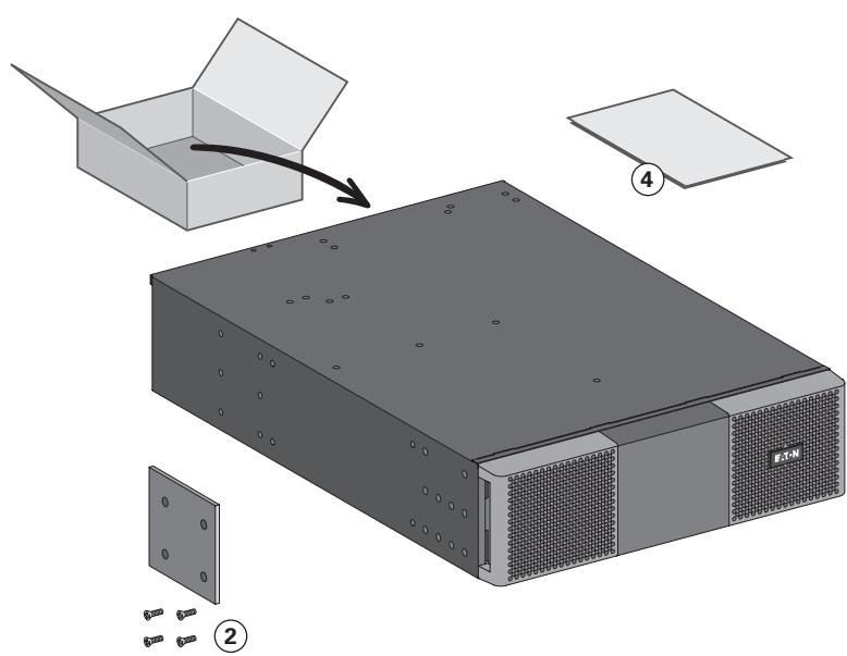 EATON 9PX5KIRTN NETPACK - Vérification du kit d'accessoires - 3