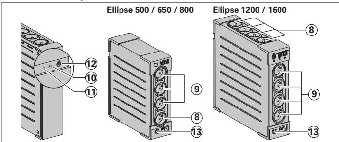 EATON ELLIPSE ECO 500,  ELLIPSE ECO 1600 USB,  ELLIPSE ECO 500,  ELLIPSE ECO 650,  ELLIPSE ECO 650 USB,  ELLIPSE ECO 800 USB - Utilisation - 1