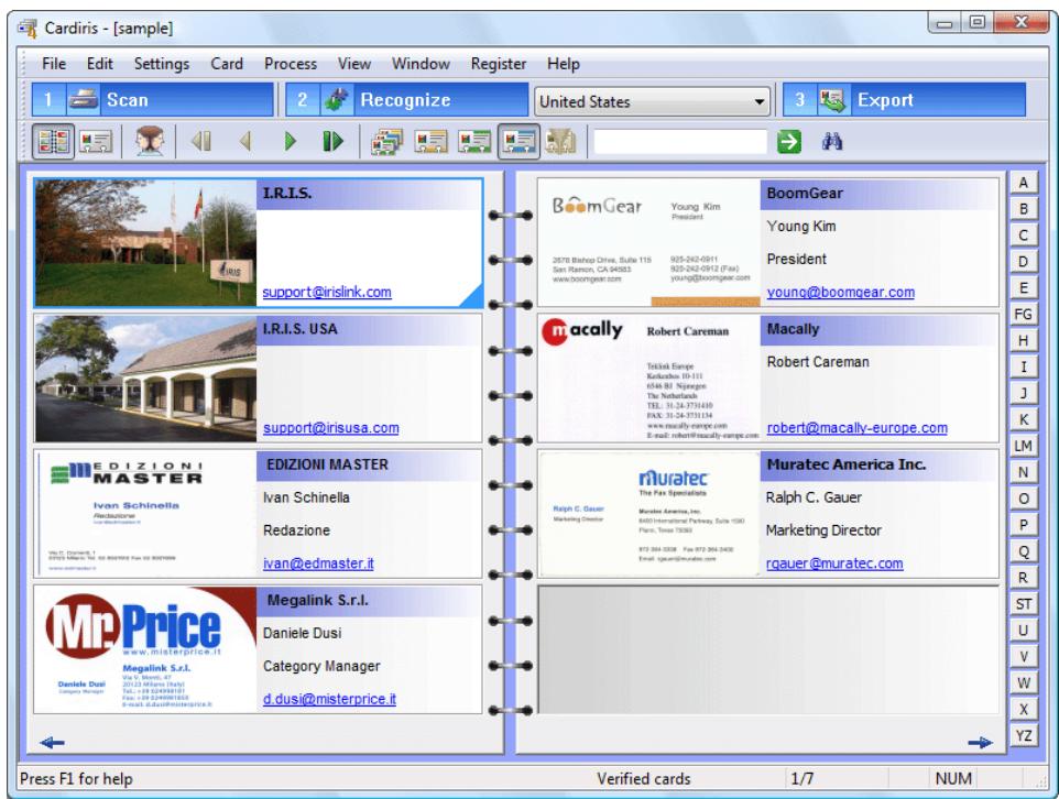 IRIS CARD - CONSULTING THE CONTACTS - 3