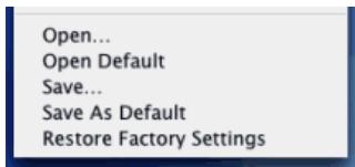 IRIS PEN EXECUTIVE 6-MAC - SAVE/OPEN/RESTORE SETTINGS - 1