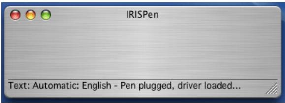 IRIS PEN EXECUTIVE 6-MAC - The Scan window - 1