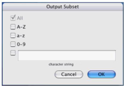 IRIS PEN EXECUTIVE 6-MAC - To customize a character subset: - 1