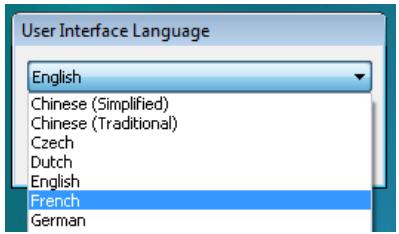 IRIS PEN TRANSLATOR 6 - To change the user interface language: - 1