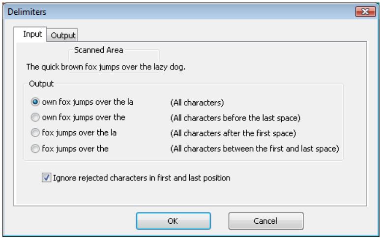 IRIS PEN TRANSLATOR 6 - To set the reading delimiters: - 1