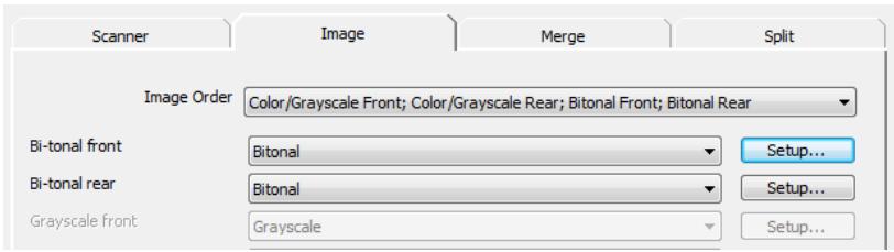 IRIS POWERSCAN 9.0 - To set the image parameters: - 1