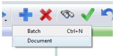 IRIS POWERSCAN 9.0 - To create a new document: - 1